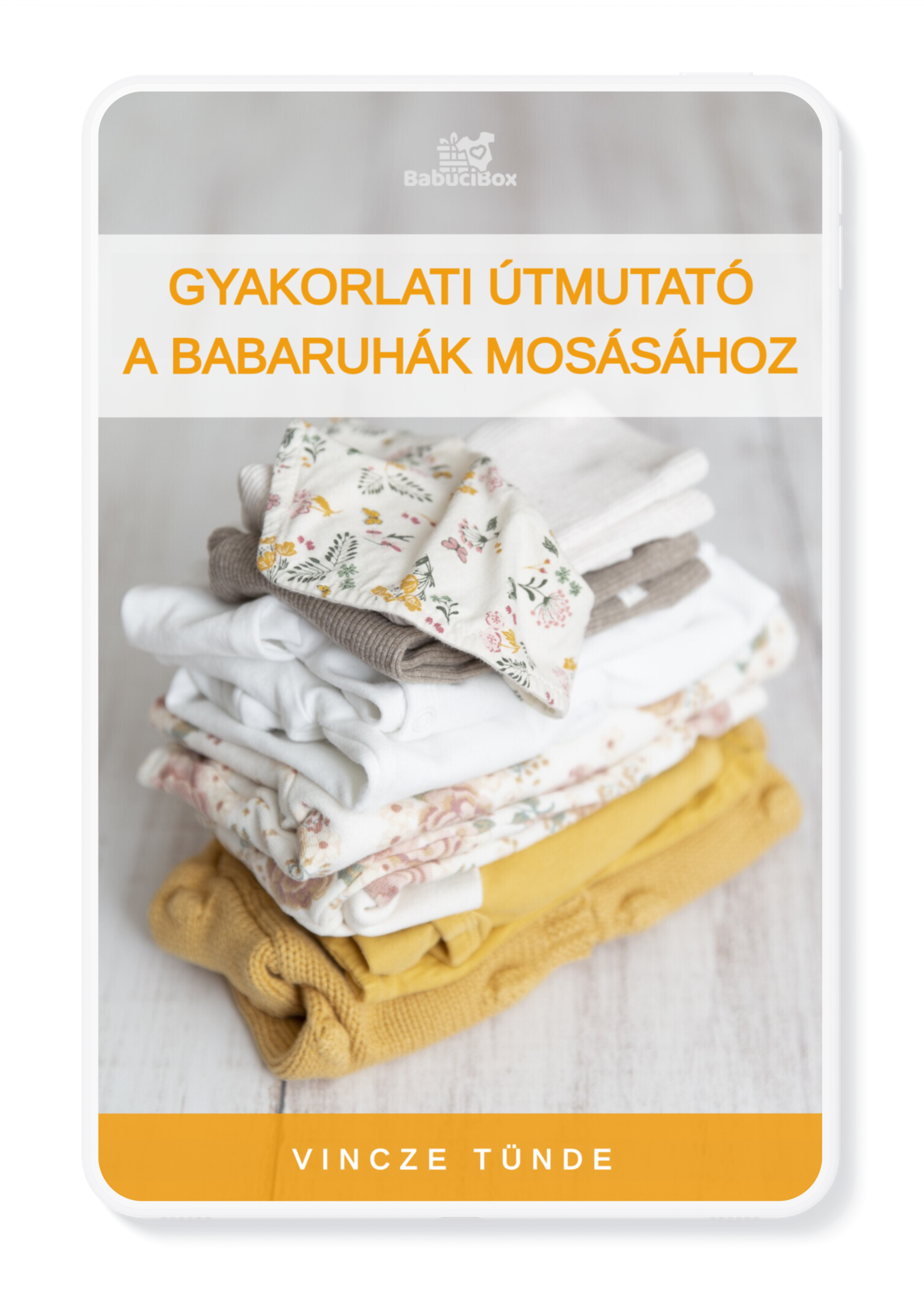 babaruha mosása ebook borító egy tableten
